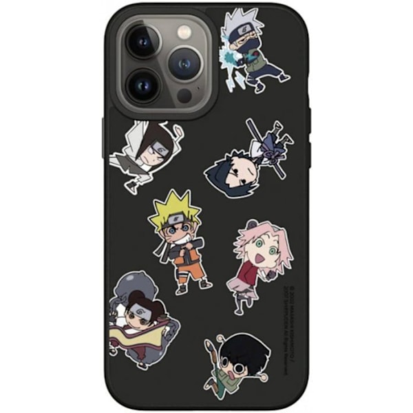 Kotelo - RhinoShield - SolidSuit - iPhone 13 Pro - Iskunvaimennus jopa 3,5 metriin - Black Chibi Team 7 & 13 Svart
