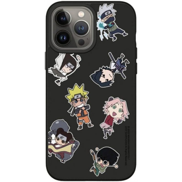 RhinoShield etui til [iPhone 13 Pro] | SolidSuit - Officiel One Piece Shock Absorption License - Sort - Chibi Team 7 & 13 Svart