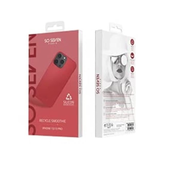 SO SEVEN RED RED CRYCLED SMOOTHIE CASE IPHONE 13 PRO Rød