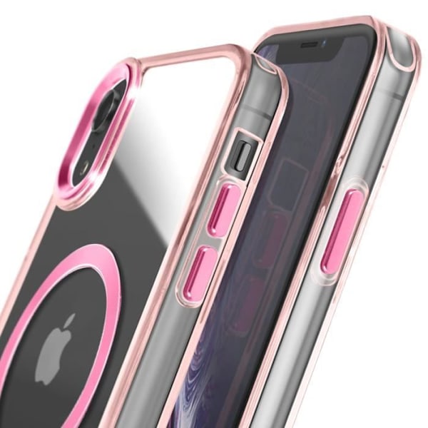 Coque MagSafe för iPhone XR Baksida i Kristallfärgad Roséguld Rosa
