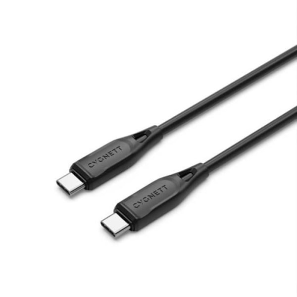 USB-C til USB-C Opladning og Overførsel 3A 60W Essentials 2m CYGNETT Sort Svart