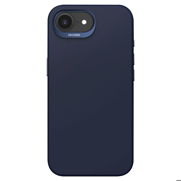 Coque för iPhone 16e MagSafe Antimikrobiell Soft Touch Decoded Mörkblå Blå