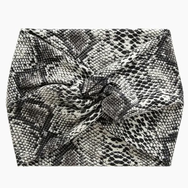Hieno Harmaa Pyyhepyyhe Pehmeä Puuvilla Python-kuvioinnilla Grå