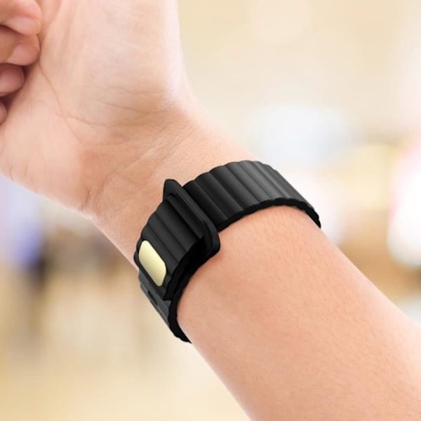 Rem til Apple Watch 41 mm / 40 mm / 38 mm Fleksibel og blød silikone sort Svart