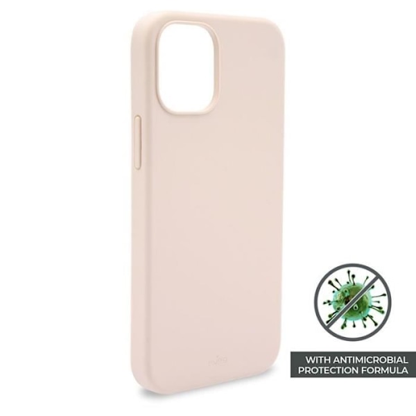 Puro ICON antimikrobinen suojakuori - kotelo iPhone 12 Pro Max -puhelimelle antibakteerisella suojalla (vaaleanpunainen hiekka) -