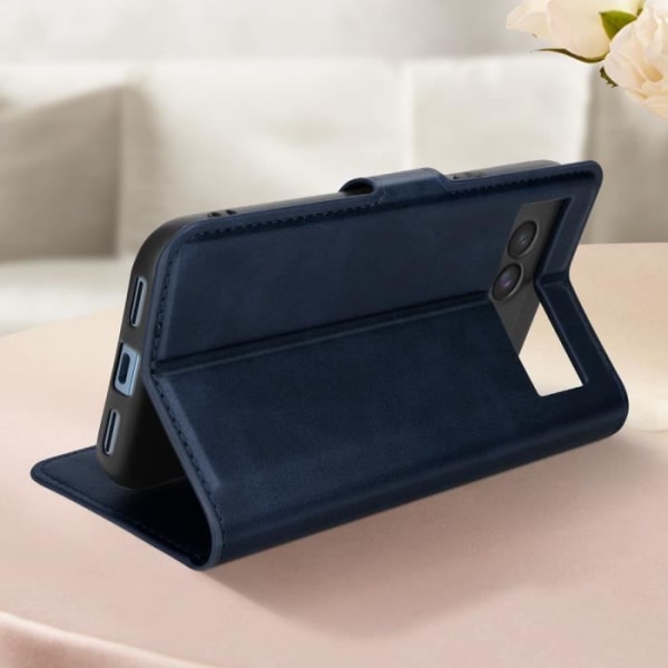 AVIZAR Wallet Case til Google Pixel 8a - Videosupportfunktion - Midnight Blue Blå