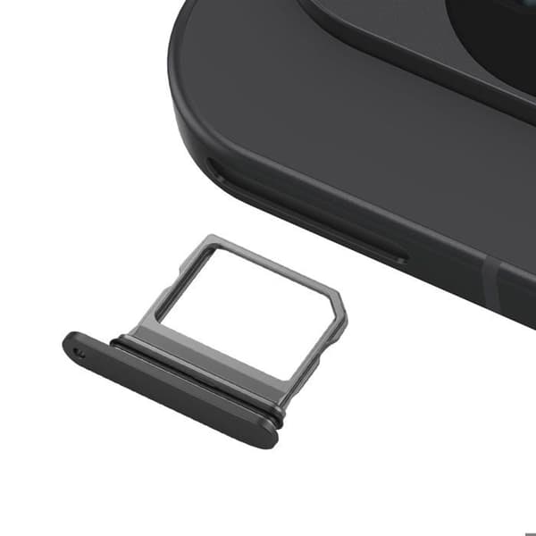 Korvattava Nano SIM -kansio Google Pixel 10:lle, musta Svart
