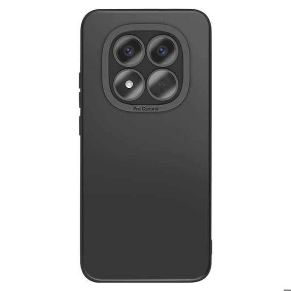 Silicone Cover til Redmi Note 15 Pro Plus med Forstærkning til Kamerablok Sort Svart