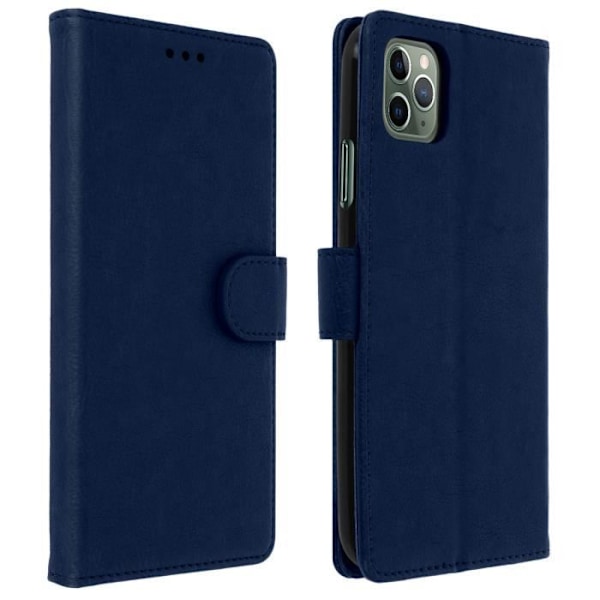 AVIZAR iPhone 11 Pro Max Fodral - Korthållare Fodral Stativfunktion - Midnattsblå Blå