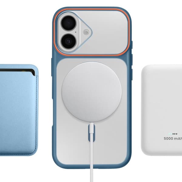 MagSafe-skal för iPhone 16, skydd i två material, hård baksida, mörkblå Mörkblå