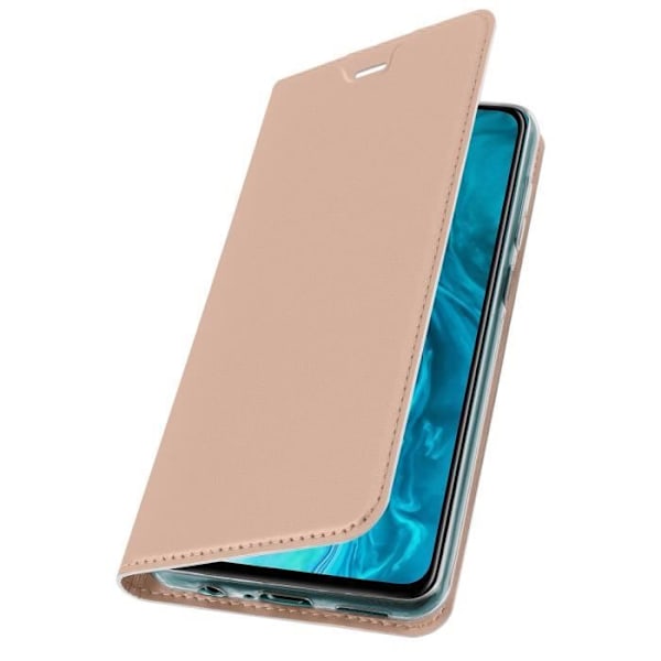 Housse - DUX DUCIS - Honor 9X Lite - Ekologiskt läder - Videostöd - Kortplats Rose Gold Rose guld