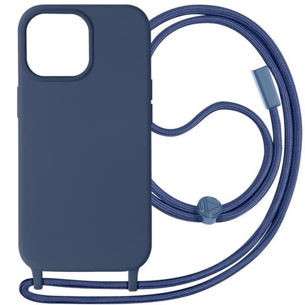Lanyard Case til iPhone 15 Pro Max Neck Lanyard Corda Series Midnight Blue Blå