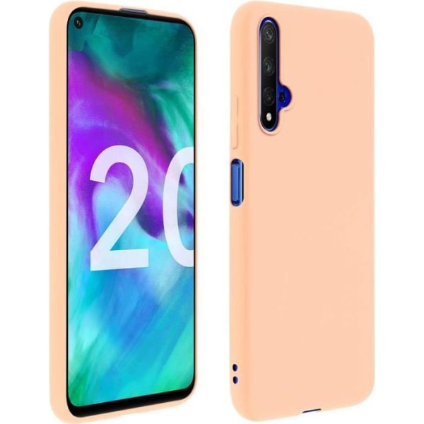 Honor 20 och Huawei Nova 5T Protective Silicone Soft Gel Soft Touch Fodral Rosa