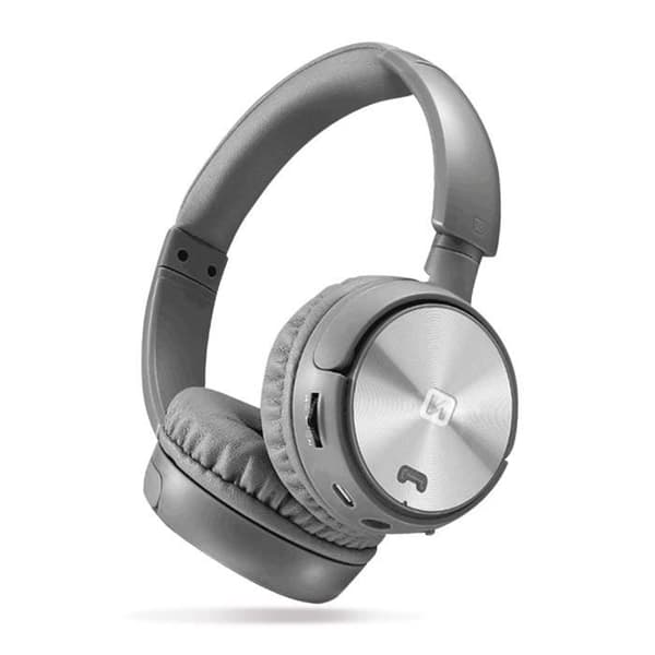 Bluetooth Hovedtelefoner med FM Tuner Micro-SD Komfort Trix Swissten Sølv Grå