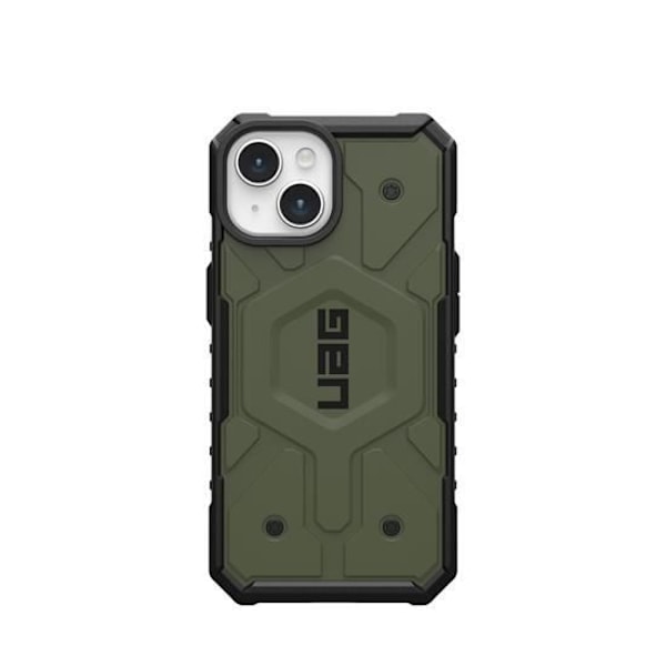 Coque - UAG - Pathfinder - iPhone 15 Plus - Forstærket beskyttelse - MagSafe-kompatibel - Oliven Oliv