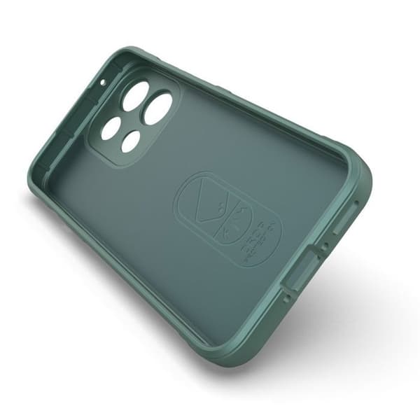 Cover til Oppo Reno 16F / 16 FS med 3D Relief og Antiskrid Greb Grøn Grön