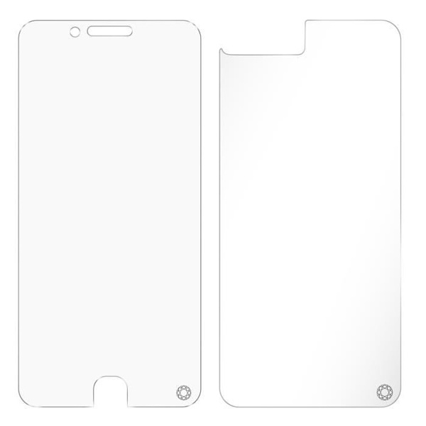 Elokuvan Etu- ja Takapinta iPhone 8 Plussalle Elinikäinen Takuu Force Glass Läpinäkyvä Vit