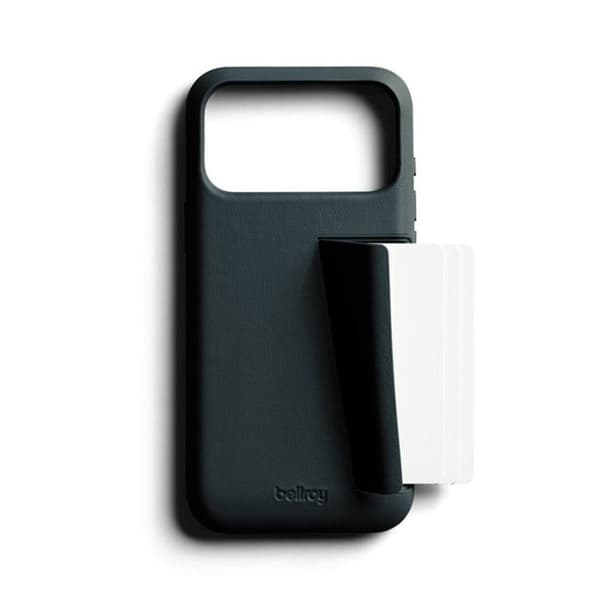 Cover til iPhone 18 Pro Max / iPhone 17 Pro Max i Læder Serie 3 Kort med Støtte Bellroy Grøn Grön
