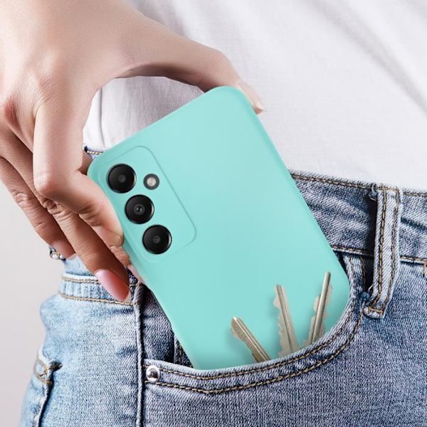 Fodral till Samsung Galaxy A05s - AVIZAR - Halvstyv Soft-touch Anti-fingeravtryck Turkos Blå