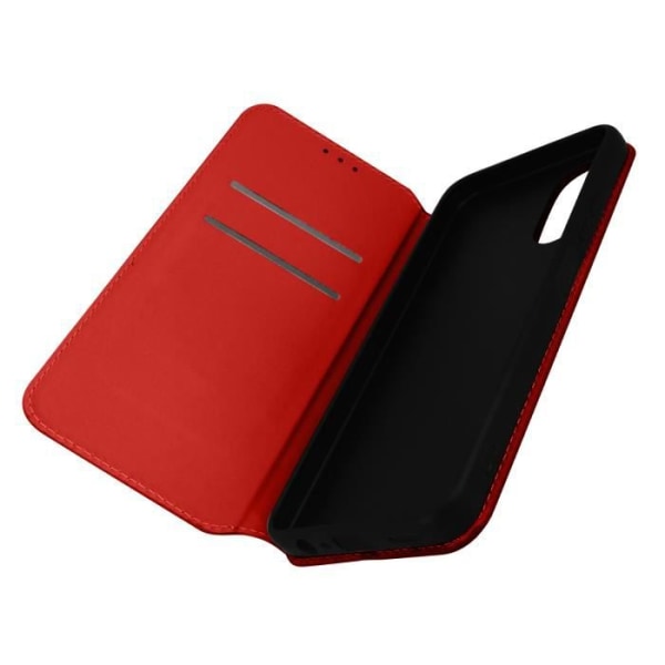 Skal för Oppo A17 flipkorthållare Videostöd Röd