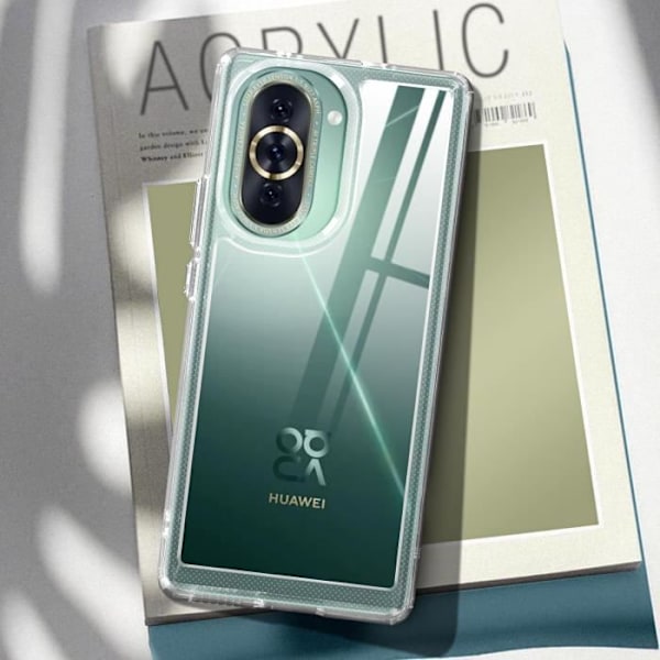 AVIZAR Skyddsfodral till Huawei Nova 10 - Stötsäker hård rygg - Genomskinlig Transparent