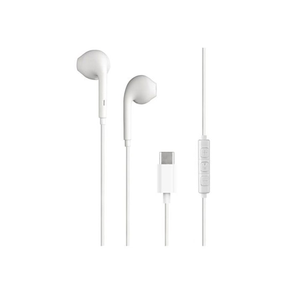 USB-C kuulokkeet - BIGBEN CONNECTED - Valkoinen - Langallinen - Kauko-ohjaus - Integroitu mikrofoni Vit
