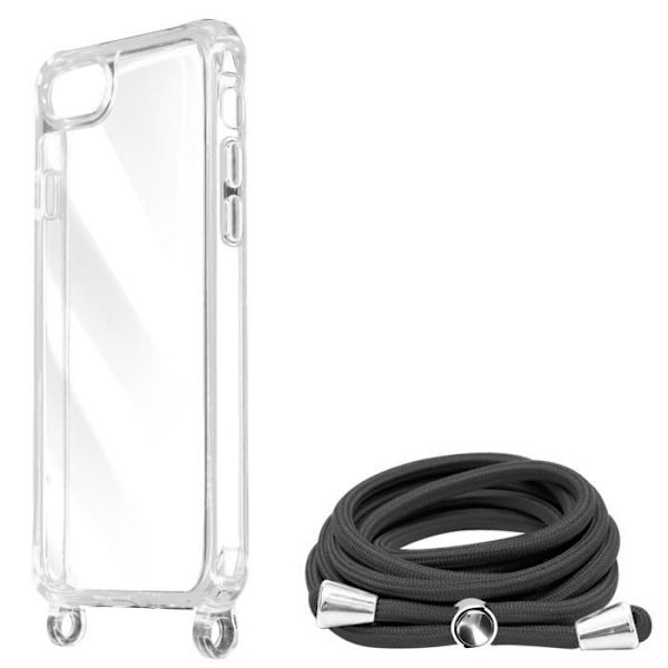 Coque - AVIZAR - Snöre - Transparent - Styv - Justerbar rem 90cm Vit