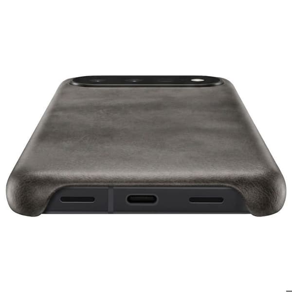 Cover til Google Pixel 11 Pro Hård Læder Effekt med Hævede Kanter Sort Svart