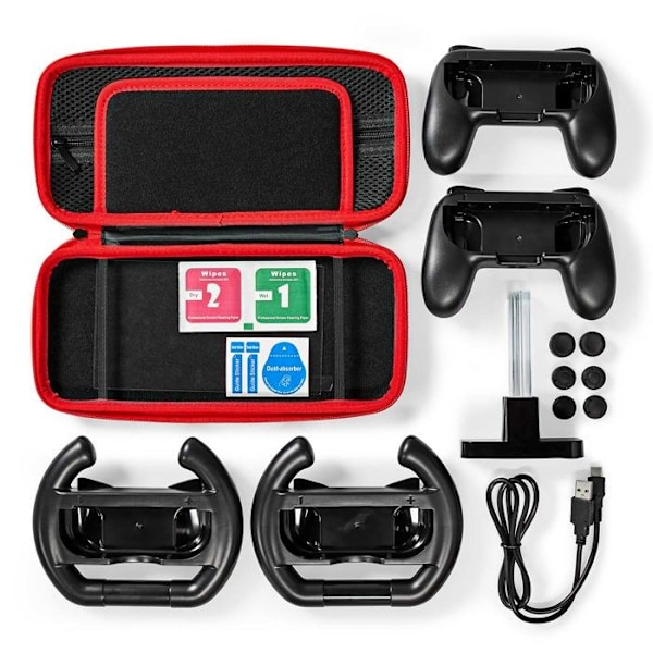 Peli aloituspaketti - Nedis - GNSWKIT110BK - 13-in-1 - Yhteensopiva Nintendo Switch - Oleelliset tarvikkeet