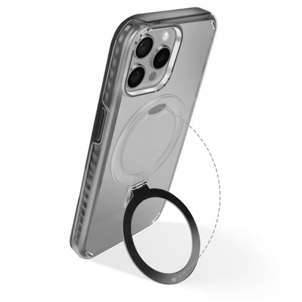 Coque MagSafe för iPhone 13 Pro Max Stöttålig med Fällbart Stöd Svart Svart