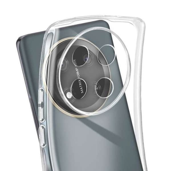 Coque för Honor Magic 7 Lite Kontur Silikon Bak Acrylex Transparent Transparent
