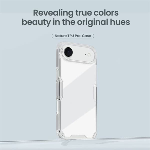 iPhone Air-fodral - TPU+PC, Transparent, Repellerande Transparent