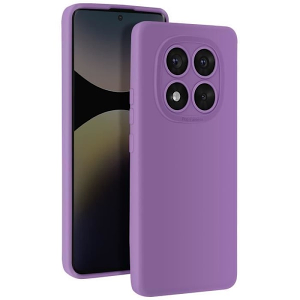 Coque til Redmi Note 14 Pro og 14 Pro Plus Silikone Kamera Beskyttet Lilla Lila