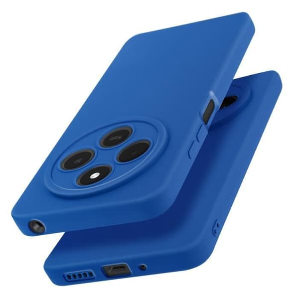 Coque til Xiaomi Redmi 14C Silikone Mat Kamera Beskyttet Blå Blå