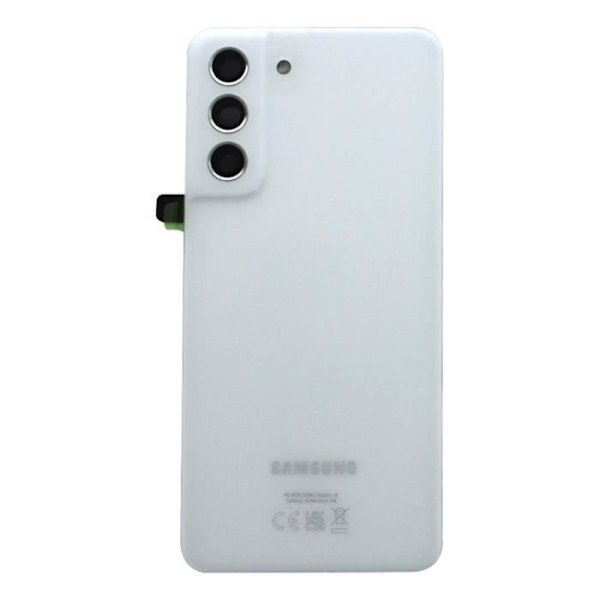 Samsung Galaxy S21 FE Batteriskal Original Samsung vit med lins