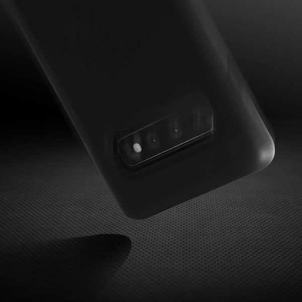 Fodral till Samsung Galaxy S10 Silikon Halvstyv Matte Soft Touch Finish svart