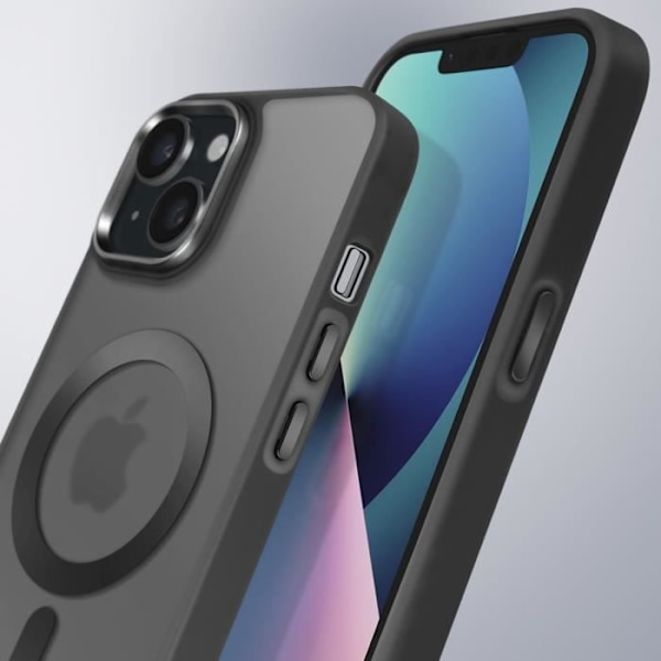 MagSafe-kuori iPhone 13 Matta Hionta Musta Reuna Svart
