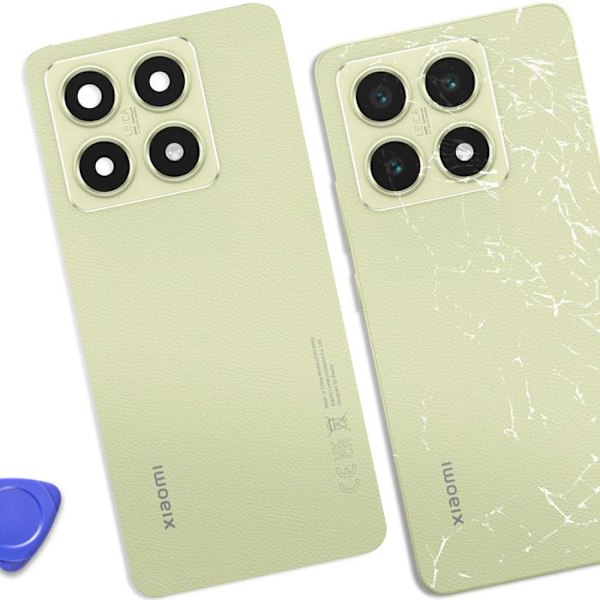 Bakglas för Xiaomi 14T Original Service Pack Xiaomi Grön Grön