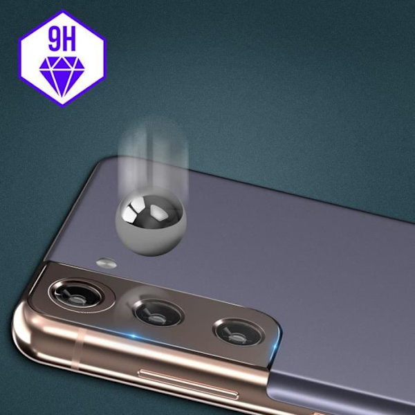 Skydd för AVIZAR-kamera till Samsung Galaxy S21 Plus i 9H härdat glas, anti-spår, transparent Transparent