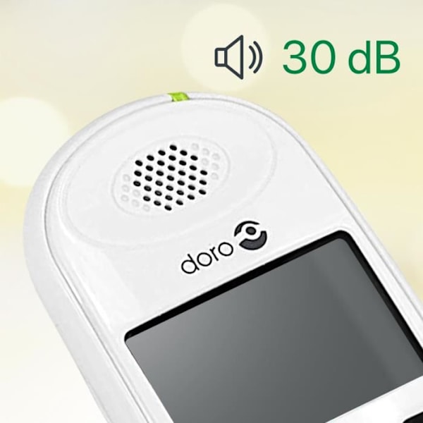 Set med 2 fasta DECT-telefoner för seniorer Clear Sound PhoneEasy 100W Duo Doro White Vit