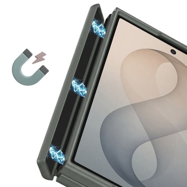 MagSafe-fodral för Galaxy Z Fold 8 Serie Yind med Dux Ducis-hinges Grå Grå
