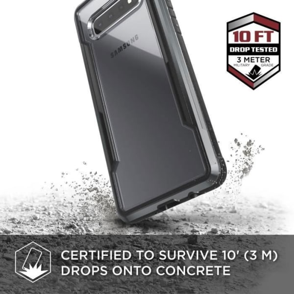 XDORIA Defence Shield til Samsung Galaxy S10 Plus - Sort