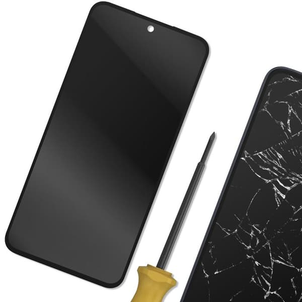 Erstatnings OLED- og Touchskærm til Galaxy A35 Sort Svart