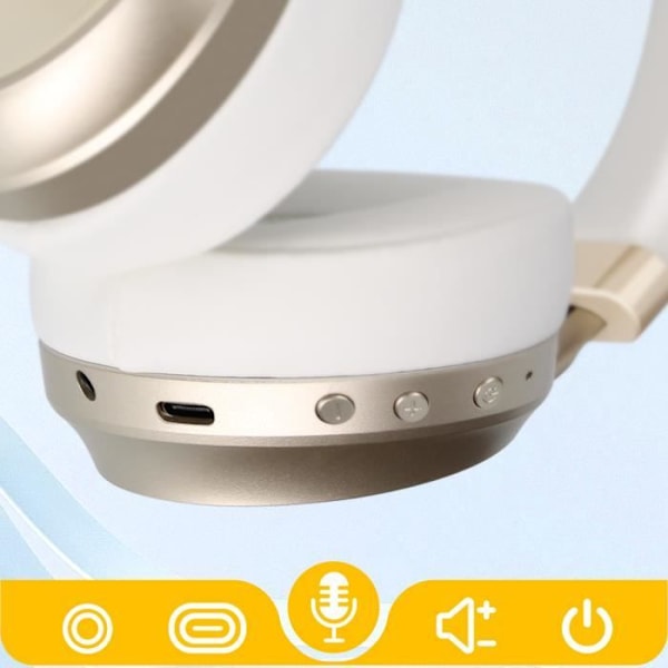 Bluetooth-kuulokkeet - BLUESTAR - Blue Star -malli - 40 tunnin akunkesto - Integroitu mikrofoni - Monitoimipainikkeet Vit