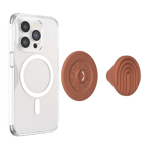 Support PopOut MagSafe til Smartphone Collection Curves PopSockets Lys Brun brun
