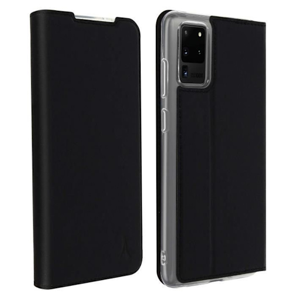 Smartphone-fodral - Akashi - Samsung Galaxy S20 Ultra - Kortficka - Videostöd - Svart Svart