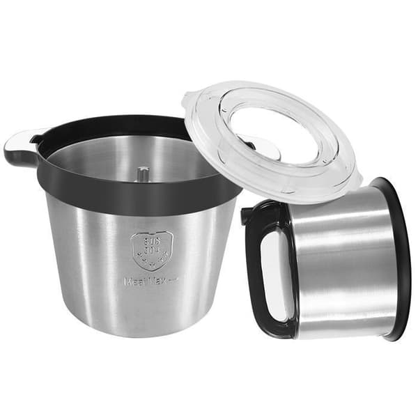Elkødshakker - SOKANY - Model 8L - 2 Hastigheder - Rustfrit Stål - Sort/Sølv Svart