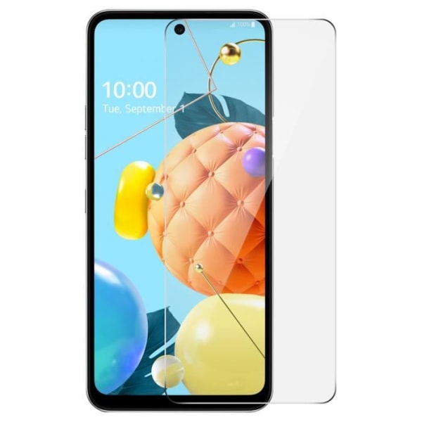 Skärmfilm LG K52 / K62 härdat glas 9H Anti-fingeravtryck Transparent Vit Vit