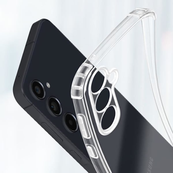 Fodral till Samsung Galaxy A55 5G Silikon Stötsäker förstärkta hörn Akashi Transparent Transparent