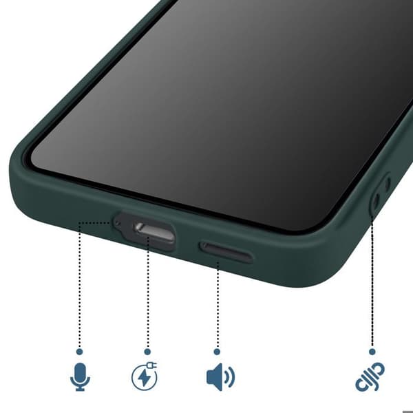Silicone Soft-Touch-skal för Galaxy S26 i grangrön Grön